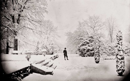 "... snow was general all over Ireland." It certainly was in the photograph taken on 10 December 1870 in the grounds of Clonbrock House, Ahascragh, Galway. "... snow was general all over Ireland." It certainly was in the photograph taken on 10 December 1870 in the grounds of Clonbrock House, Ahascragh, Galway.