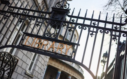 Image of library gate
