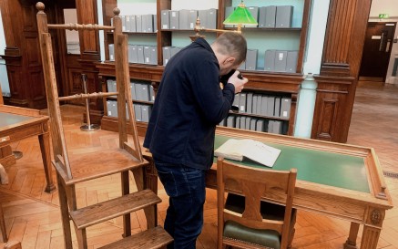 Photographer in Reading Room