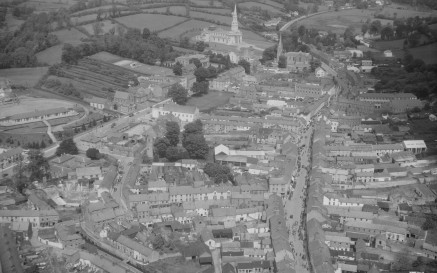 Aerial photograph of Cavan town