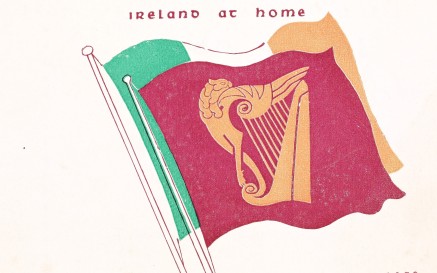 1953 An Tostal brochure cover with an Irish flag and the golden harp symbol. 