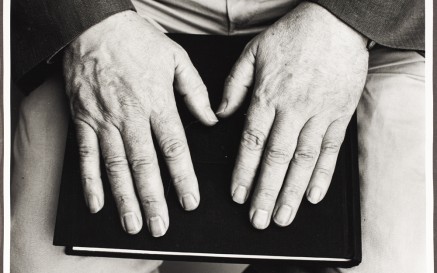 Hands on a book