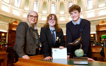 Dr Audrey Whitty, Roísín Duke and Luke Power