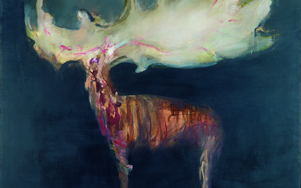 Painting of a stag 