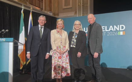 Professor Christopher Smith (Chair of the National Library of Scotland), Marcie Hopkins (Director of Collections at the British Library), Rhodri Llwyd Morgan (Director of the National Library of Wales), Dr Audrey Whitty (Director of the National Library of Ireland)